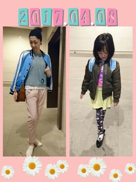 理恵さん（レディース・172cm）の春コーディネート