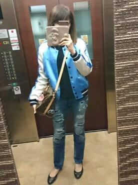 理恵さん（レディース・172cm）の春コーディネート