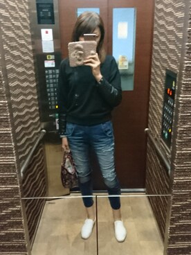 理恵さん（レディース・172cm）の春コーディネート