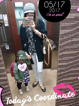 理恵さん(レディース・172cm)の春コーディネート