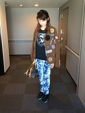 理恵さん（レディース・172cm）の秋コーディネート