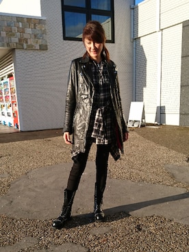 理恵さん（レディース・172cm）の秋コーディネート