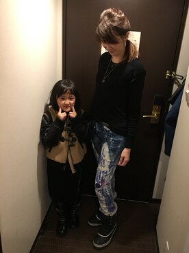 理恵さん（レディース・172cm）の冬コーディネート