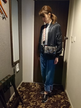 理恵さん(レディース・172cm)の春コーディネート