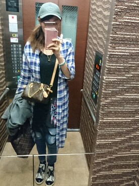 理恵さん（レディース・172cm）の春コーディネート