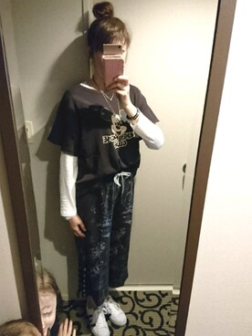 理恵さん（レディース・172cm）の春コーディネート