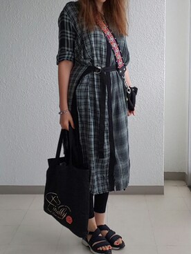 理恵さん（レディース・172cm）の夏コーディネート