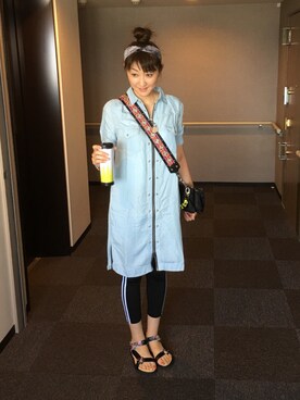 理恵さん（レディース・172cm）の夏コーディネート