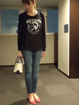 理恵さん（レディース・172cm）の秋コーディネート