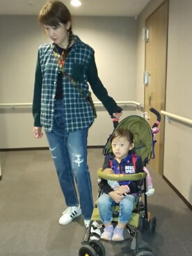 理恵さん（レディース・172cm）の秋コーディネート