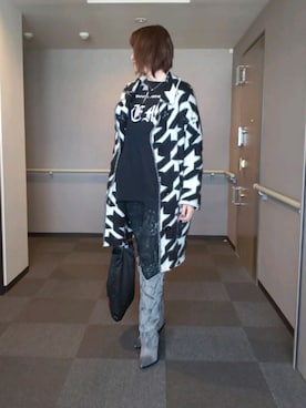 「DIESEL（ディーゼル）のアイテム（その他アウター）」を使った、理恵さん（レディース・172cm）の秋コーディネート