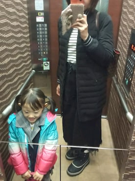 「発表会」｜「アイテム（ジャケット/アウター）」を使った、理恵さん（レディース・172cm）の冬コーディネート