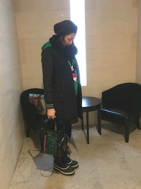 理恵さん（レディース・172cm）の冬コーディネート