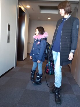 理恵さん（レディース・172cm）の冬コーディネート