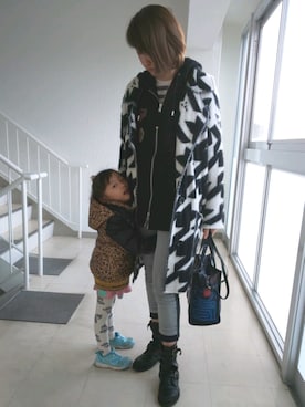 「DIESEL（ディーゼル）のアイテム（その他アウター）」を使った、理恵さん（レディース・172cm）の春コーディネート