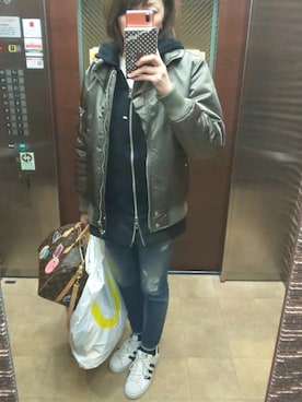 理恵さん（レディース・172cm）の春コーディネート