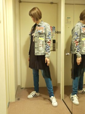 理恵さん（レディース・172cm）の春コーディネート