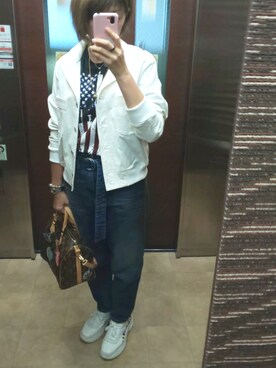 「Kマート」｜理恵さん（レディース・172cm）の春コーディネート