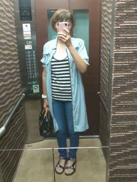 理恵さん（レディース・172cm）の夏コーディネート