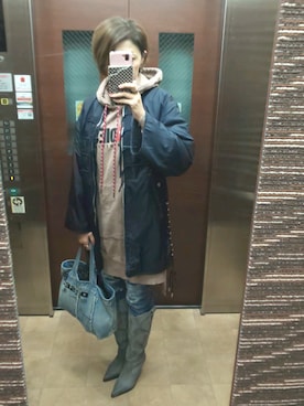 理恵さん（レディース・172cm）の秋コーディネート