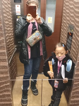 理恵さん（レディース・172cm）の冬コーディネート