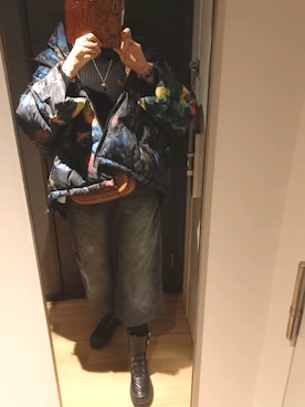 「DIESEL（ディーゼル）のアイテム（オールインワン・サロペット）」を使った、理恵さん（レディース・172cm）の冬コーディネート