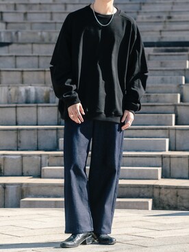 「Adoonplain」｜Adoon plainさん（メンズ・171cm）の冬コーディネート