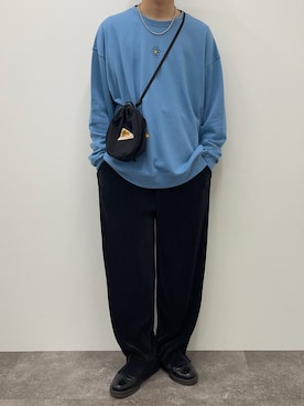 「Adoon plain（アドーンプレーン）のアイテム（アクセサリー）」を使った、Adoon plainさん（メンズ・171cm）の冬コーディネート