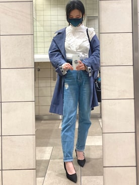 「MIXXO（ミッソ）のアイテム」を使った、uiaさん（レディース・160cm）の春コーディネート