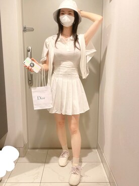 「MIXXO（ミッソ）のアイテム」を使った、uiaさん（レディース・157cm）の春コーディネート