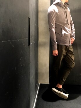 「OURET（オーレット）のアイテム（パーカー）」を使った、yk@さん（メンズ・178cm）の夏コーディネート