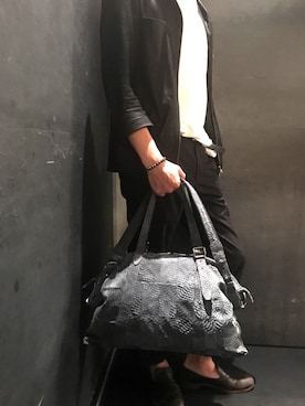 「ISAMU KATAYAMA BACKLASH（イサムカタヤマバックラッシュ）のアイテム（ブルゾン）」を使った、yk@さん（メンズ・178cm）の夏コーディネート