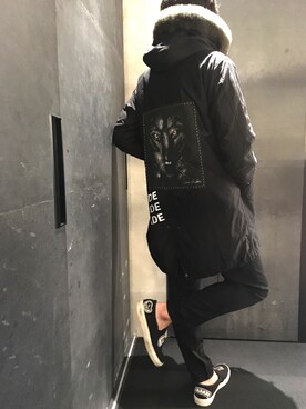 「秋のブラウンスタイル」｜「アイテム（モッズコート）」を使った、yk@さん（メンズ・178cm）の秋コーディネート