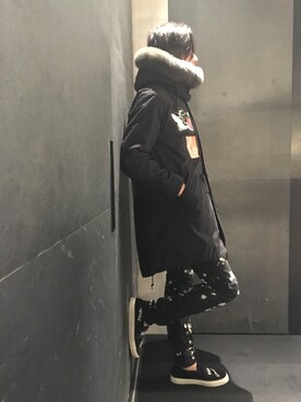 「シンプルおしゃれが好き」｜「アイテム（ミリタリージャケット）」を使った、yk@さん（メンズ・178cm）の秋コーディネート