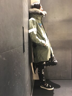 「シンプルおしゃれが好き」｜「アイテム（ミリタリージャケット）」を使った、yk@さん（メンズ・178cm）の秋コーディネート