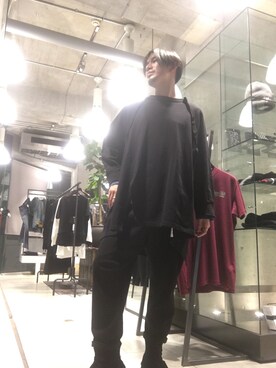 「Yohji Yamamoto（ヨウジヤマモト）のアイテム（トップス）」を使った、yk@さん（メンズ・178cm）の冬コーディネート