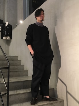 「Yohji Yamamoto（ヨウジヤマモト）のアイテム（トップス）」を使った、yk@さん（メンズ・178cm）の冬コーディネート