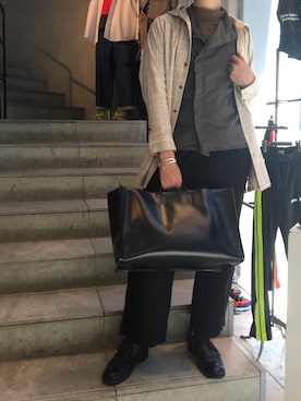「GUIDI（グイディ）のアイテム」を使った、yk@さん（メンズ・178cm）の春コーディネート