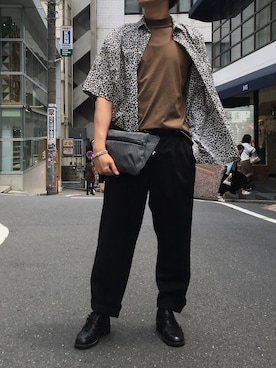 「GUIDI（グイディ）のアイテム」を使った、yk@さん（メンズ・178cm）の春コーディネート