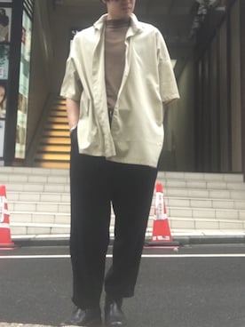 「GUIDI（グイディ）のアイテム」を使った、yk@さん（メンズ・178cm）の春コーディネート