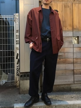 「GUIDI（グイディ）のアイテム」を使った、yk@さん（メンズ・178cm）の春コーディネート