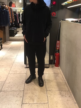 「OURET（オーレット）のアイテム（パーカー）」を使った、yk@さん（メンズ・178cm）の秋コーディネート