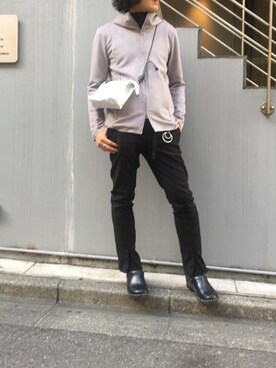 「OURET（オーレット）のアイテム（パーカー）」を使った、yk@さん（メンズ・178cm）の春コーディネート