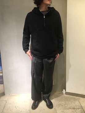 「OURET（オーレット）のアイテム（パーカー）」を使った、yk@さん（メンズ・178cm）の春コーディネート