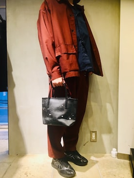 「B'2nd（ビーセカンド）のアイテム（バッグ）」を使った、yk@さん（メンズ・178cm）の春コーディネート