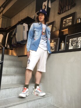 「surt（サート）のアイテム（トップス）」を使った、yk@さん（メンズ・178cm）の夏コーディネート