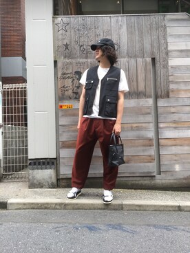 「B'2nd（ビーセカンド）のアイテム（バッグ）」を使った、yk@さん（メンズ・178cm）の春コーディネート