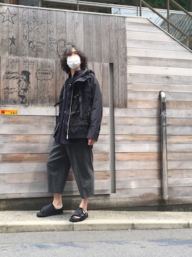 「WHITE MOUNTAINEERING（ホワイトマウンテニアリング）のアイテム（ブルゾン）」を使った、yk@さん（メンズ・178cm）の夏コーディネート