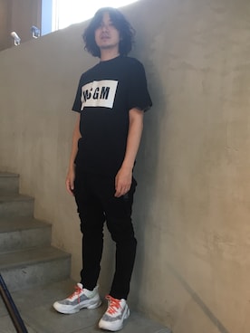 「MSGM（エムエスジーエム）のアイテム」を使った、yk@さん（メンズ・178cm）の夏コーディネート
