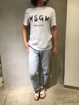 「MSGM（エムエスジーエム）のアイテム」を使った、yk@さん（メンズ・178cm）の夏コーディネート